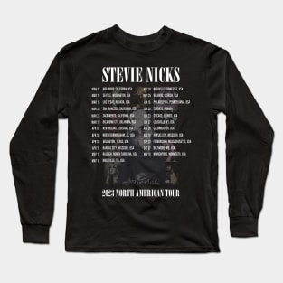 Stevie Nicks Vintage Rock Music 2023 Tour Live in Concert Long Sleeve T-Shirt